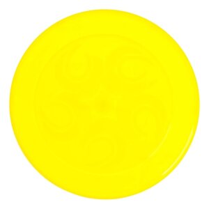 Летающая тарелка, 23 x 23 x 2,7 см, цвет жёлтый + мел в подарок