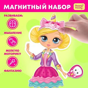 Магнитная игра 'Сладкая штучка' с куклой, фоном и наклейками