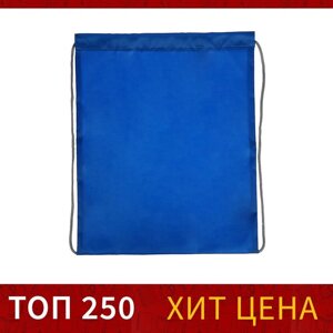 Мешок для обуви 420 х 340 мм, Calligrata 'Стандарт'мягкий полиэстер, плотность 210 D), синий