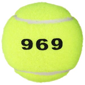 Мяч для большого тенниса ONLYTOP 969, тренировочный, цвета МИКС