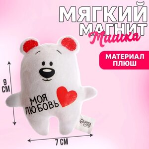 Мягкая игрушка-магнит 'Моя любовь'медведь