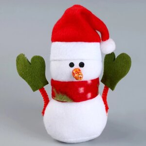 Мягкая игрушка 'Снеговик'14 см, цвет МИКС
