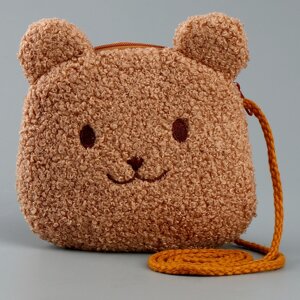 Мягкая сумка 'Мишка'цвет коричневый