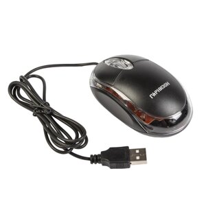 Мышь 'Гарнизон' GM-100, проводная, оптическая, 1000 dpi, USB, чёрная