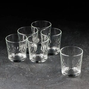 Набор низких стеклянных стаканов 'Геометрия'250 мл, 6 шт (комплект из 6 шт.)