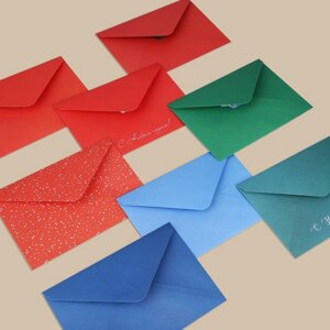 Набор подарочных конвертов 'С Новым годом'16 штук, 11 х 15 см