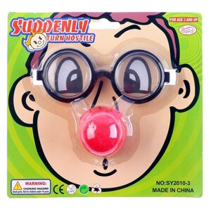 Набор-прикол 'Клоуна'2 предмета очки, нос