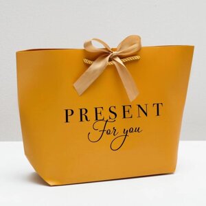 Пакет подарочный, упаковка, Present for you, 26 х 25 х 11 см