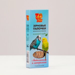 Палочки 'Seven Seeds' для попугаев, витамины и минералы, 3 шт, 90 г