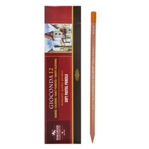 Пастель сухая в карандаше Koh-I-Noor GIOCONDA 8820/40 Soft Pastel, оранжевый кадмий (комплект из 12 шт.)