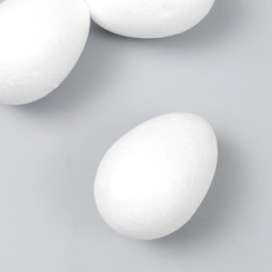 Пенопластовые заготовки для творчества 'Эллипсы' набор 4 шт 6 см (яйцо)