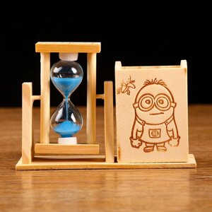 Песочные часы 'Любовь рисовать'сувенирные, с карандашницей, 9.5 х 13.5 см, микс