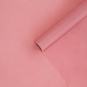 Плёнка для цветов упаковочная тишью влагостойкая 'Нежно-розовый'0.6 x 8 м, 30мкм