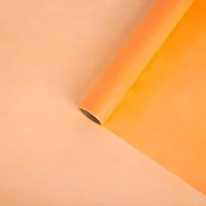 Плёнка для цветов упаковочная тишью влагостойкая 'Персик'0.6 x 8 м, 30мкм