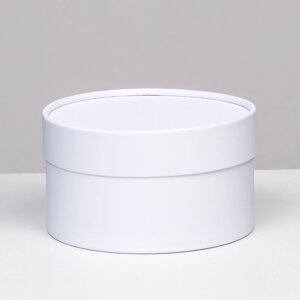 Подарочная коробка 'Алмаз' белый, завальцованная без окна, 16х11 см