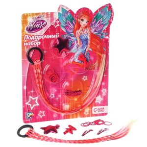 Подарочный набор аксессуаров для волос, розовый 'Блум'WINX
