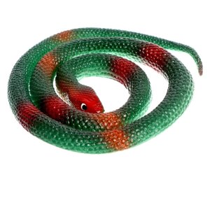 Прикол 'Гадюка'резиновая, 70 см, цвет темно-зелёный (комплект из 4 шт.)