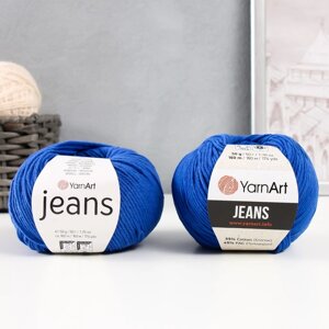 Пряжа 'Jeans' 55 хлопок, 45 акрил 160м/50гр (47 василек)