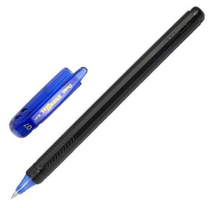 Ручка гелевая Pentel Energel 417, чёрный корпус, быстросохнущие чернила, узел 0.7 мм, чернила синие (комплект из 12 шт.)