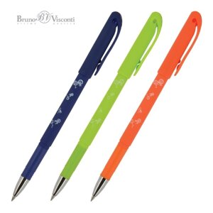 Ручка гелевая со стираемыми чернилами BrunoVisconti DeleteWrite 'Велосипеды'узел 0.5 мм, синие чернила, матовый