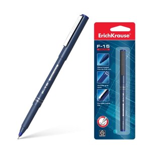 Ручка капиллярная ErichKrause 'F-15 Stick Classic' игольчатый узел 0.6 мм, чернила черные