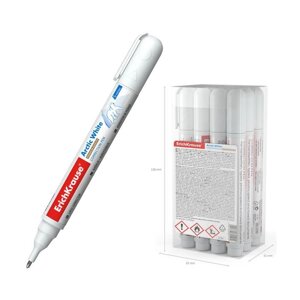 Ручка-корректор ErichKrause Arctic White, 5 мл, с металлическим наконечником, специальная помповая система подкачки