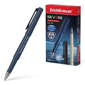 Ручка шариковая ErichKrause Severe, Ultra Glide Technology, узел 0,7 мм, чернила синие, корпус трехграный Soft-touch,