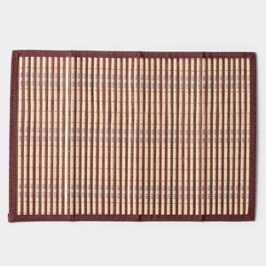 Салфетка сервировочная на стол 'Кант'45x30 см, цвет коричневый