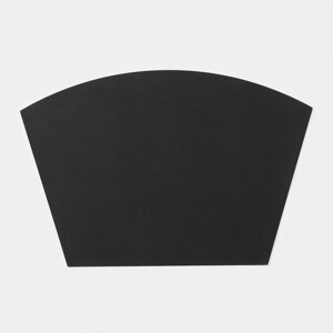 Салфетка сервировочная на стол 'Тэм'30x44 см, цвет чёрный (комплект из 12 шт.)