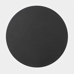 Салфетка сервировочная на стол 'Тэм'd35 см, цвет чёрный (комплект из 12 шт.)