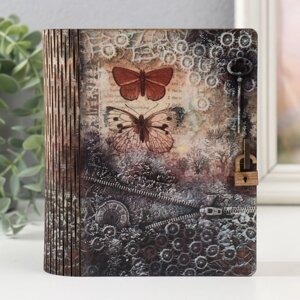 Шкатулка-книга 'Бабочки' 14х12х5 см