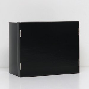 Складная коробка, чёрная , 31,2 х 25,6 х 16,1 см (комплект из 2 шт.)