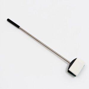Скребок 'Пижон' с нержавеющей ручкой, длина 65 см, щетка 7,5 х 10 см