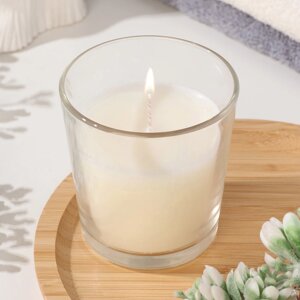 Свеча в гладком стакане ароматизированная 'Кокосовый рай'8,5 см