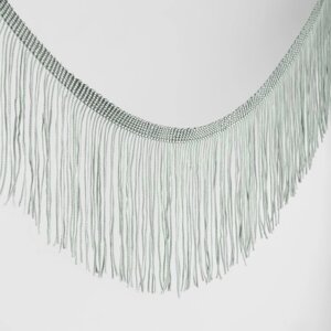 Тесьма декоративная 'Бахрома'10 см, 5 0,5 м, цвет серый