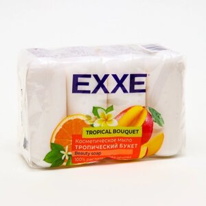Туалетное мыло косметическое EXXE 'Тропический букет' 4*70 г