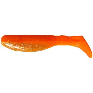 Виброхвост Helios Chubby Orange Sparkles, 9 см, 5 шт. (HS-4-022)