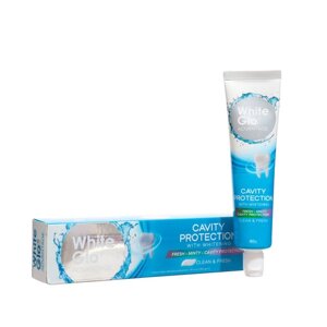 Зубная паста White Glo, отбеливающая защита от кариеса, 80 г