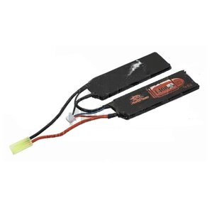 Storm Power Аккумулятор LiPo Лепесткового типа 7,4 В 1400 mAh 20C. Размер - 2x (102x34.5x6) мм.