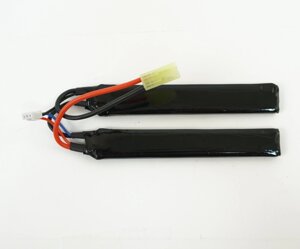 Storm Power Аккумулятор LiPo Лепесткового типа 7,4 В 2200 mAh 20C. Размер - 2x (104x20x12) мм.