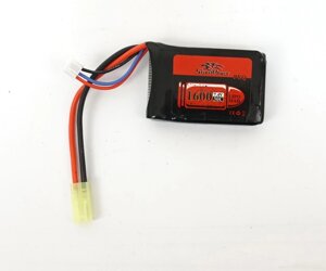 Storm Power Аккумулятор LiPo Прямоугольного типа 7.4 В 1600 mAh 30С. Размер - 66x43x16 мм.