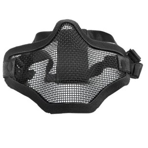 Защитная сетчатая маска М1 (1 ремешок) ACM Для защиты нижней части лица Цвет - Черный