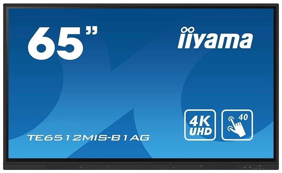 Интерактивная панель Iiyama TE6512MIS-B1AG 65 дюйм от компании Интернет-магазин спортивных товаров Metasport - фото 1