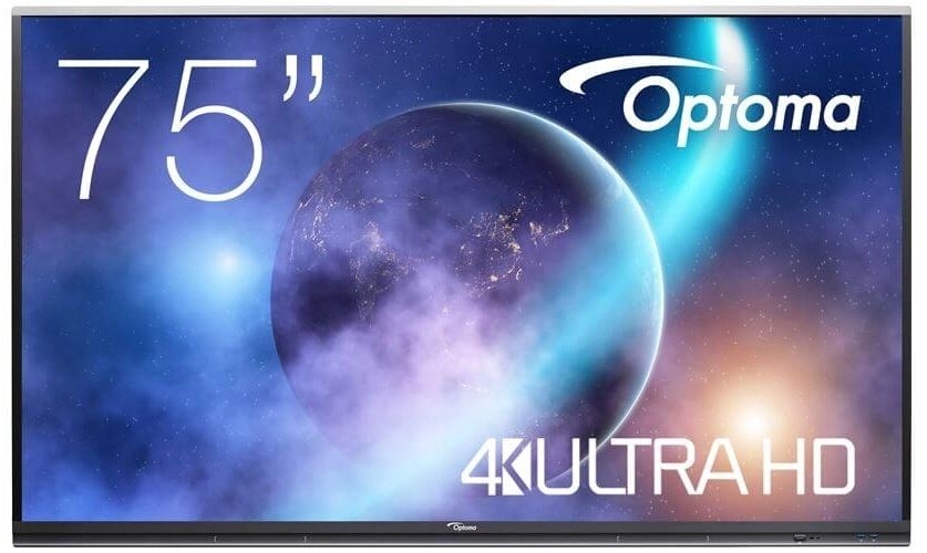 Интерактивная панель Optoma 5752RK 75 дюйм от компании Интернет-магазин спортивных товаров Metasport - фото 1