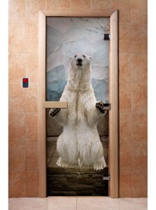 Дверь с фотопечатью (Белый медведь) арт. 063 190*70