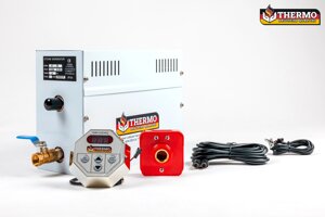 Парогенератор для сауны THERMO FL-30, с цифровым пультом, проточный, с ручным клапаном слива, 3 кВт (220Вт, до 3 м3)