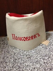 Шляпа Папаха бел Полковник