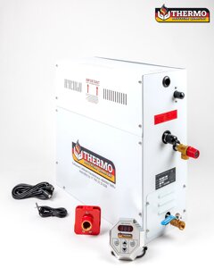 Парогенератор для сауны THERMO FL-180, с цифровым пультом, проточный, с ручным клапаном слива, 18 кВт (380Вт, 10-20 м3)