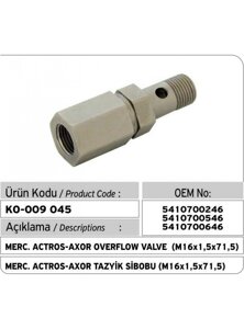 Клапан перепускной. 5410700646 Mercedes Actros (Flag)