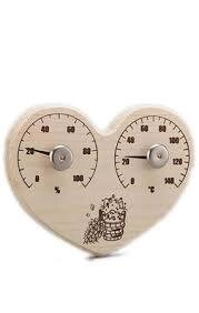 Банная станция открытая термометр+гигрометр Сердце СБО-3ТГ